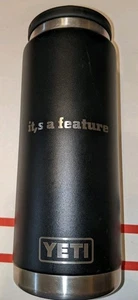 Yeti Rambler 26 oz Black Water Bottle Missing Chug Cap - Bild 1 von 5