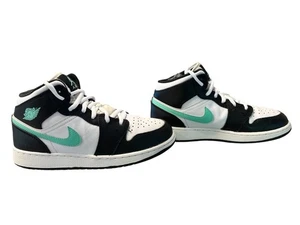 Air Jordan 1 Retro Low OG Black Mint Green Youth Size 6Y DQ8423-103 Pre-Owned - Picture 1 of 7