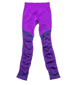 NIKE Dri Fit Ruched Leggings Girls L Womens XS HIGH RISE YOGA ATHLEISURE - Picture 1 of 10