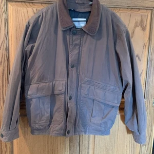 London Fog Bomber Jacket Mens L Full Zip Golf Windbreaker Vintage Button And Zip - Picture 1 of 17