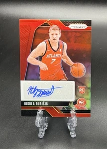 2024-25 Panini Prizm Nikola Durisic Rookie Signatures Red Prizm SP /99 RC Hawks - Picture 1 of 2