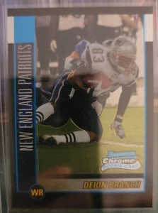 DEION BRANCH 2002 Bowman Chrome RC Rookie #215  New England PATRIOTS - Picture 1 of 1
