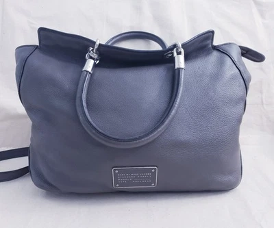 Bandolera y bolso con asa Marc by Marc Jacobs de cuero gris plateado herrajes Foto 1 de 4