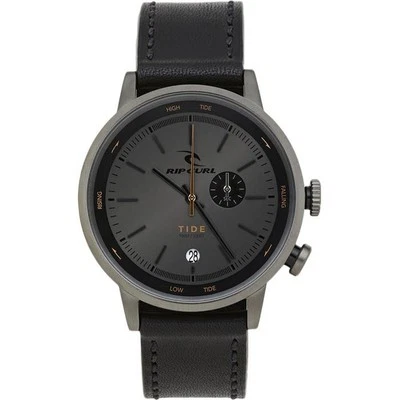 Rip Curl DRAKE TIDE DIAL LEATHER SURF WATCH - A1150 Black - Image 1 of 4