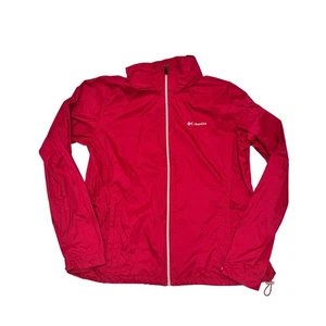 Columbia Switchback II Jacke Damen Gr. XL Fuchsia Pink Reißverschlusstasche Kapuze - Bild 1 von 8