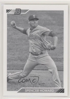 2020 Bowman Heritage Prospects Black & White Spencer Howard #BHP-55 - Image 1 of 2