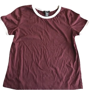 RUE 21 GIRLS T-SHIRT MAROON SZ XS _ 6452 - Picture 1 of 7