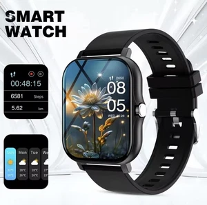 Smart Watch Black – Fitness Tracker, Step Counter, HD Touch, Sport Modes - Picture 1 of 4