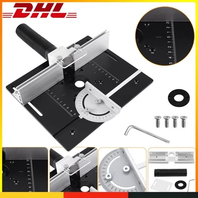 Aluminium Einlegeplatte Befestigungsplatte Für Oberfräse Zubehoer Frästisch DHL - Bild 1 von 4