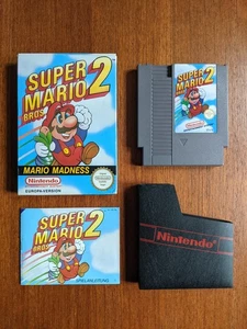 Gioco Nintendo NES - Super Mario Bros. 2 - 1990 - NOE - PAL-B - CONFEZIONE ORIGINALE CIB - Foto 1 di 12