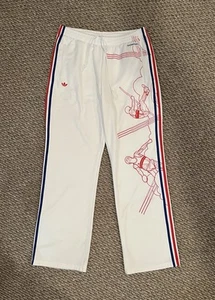 Adidas Daley Thompson Olympics Embroidered Track Pants XL White - Picture 1 of 12