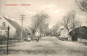 DENMARK FREDERIKSHAVN - SAEBYVEJEN - POSTCARD - Picture 1 of 2