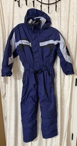 Traje de esquí Columbia vintage nieve una pieza vértice niños 10/12 jóvenes niños niñas - Imagen 1 de 6