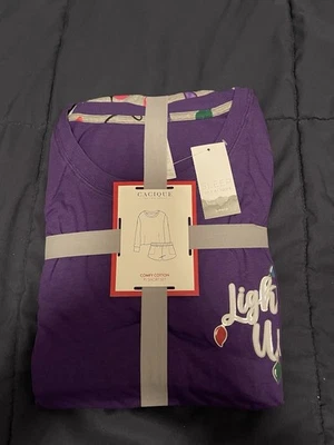 Cacique Lane Bryant Pj Pajama Short Set Holiday Christmas 26/28 NWT - Image 1 of 4