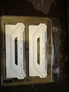 Corsair Vengence RGB Pro DDR4 16GB (2x8GB) 3000mhz White Tested Working - Afbeelding 1 van 2