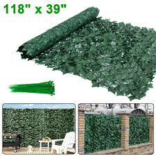 Faux Artificial Ivy Leaf Privacy Palm Fence Panel Wall Garden Screen Hedge Decor