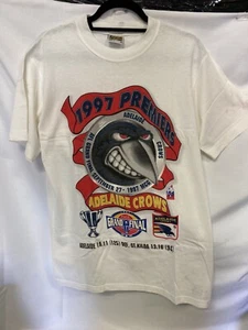Vintage Adelaide Crows 1997 Premiers AFL Grand Final T-Shirt Free Postage. - Picture 1 of 11