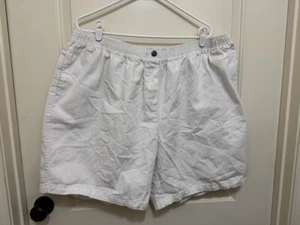 Woman Within Women Shorts Sz 26W White Jean Pull On Stretch Elastic Waist Denim - Picture 1 of 2