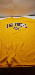 LSU Tigers NCAA  football  shirt XL yellow by Top Of The World  - Picture 1 of 3