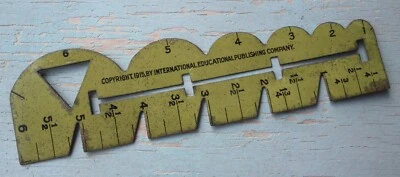Antique Picken Dressmaking Gauge 1915 metal sewing tool Women's Institute guide - Image 1 of 4