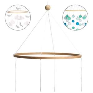 JY DIY Hölzerne Mobile Rahmen Für Crafts Natural Wood Mobile Hanger Mobile Kit W - Bild 1 von 7