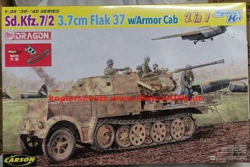 Dragon 6542 1/35 Sd.Kfz.7/2 3,7cm Flak 37w / Armure Cab - Image 1 of 1