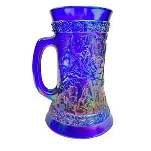 Fenton American Bicentennial 1776-1976 Purple Amethyst Carnival Glass Mug, Stein - Picture 1 of 11