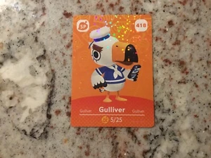 418 GULLIVER! SUPER SPECIAL! Animal Crossing Amiibo authentische neuwertige Nintendo-Karte - Bild 1 von 1