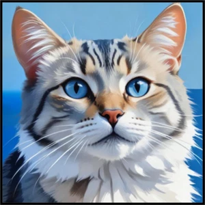 30 Custom Greece Inspired Cat Art Personalized Address Labels - Picture 1 of 1