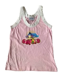 Vintage Disney Resort, Paris, pink tank, sleeveless top,eeyore logo SZ S cotton - Picture 1 of 6
