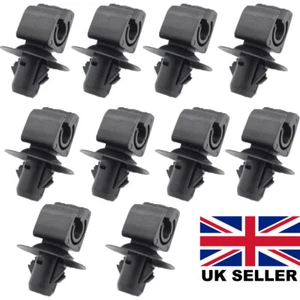 10X FOR Land Rover DEFENDER Brake Line Pipe Clips Black Plastic Holder Fastener/ - Picture 1 of 6
