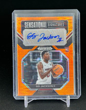 2023/24 Panini Prizm Draft Picks GG JACKSON II Orange Pulsar Rookie Auto #/49!
