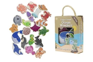 Koala Dream - 20 Pcs Wooden Magnetic Sea Creatures Ocean Wonders - Picture 1 of 6