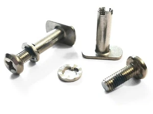 Flow Snowboard Bindings - H Series T-nut Common Bolts & Washers x 2 - Part 28C1 - Imagen 1 de 1