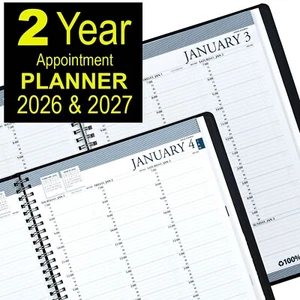 2026 & 2027 2720-02 HOD272002 House of Doolittle 2-Year Weekly Appointment Book - Picture 1 of 6