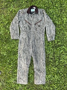 Vintage LIBERTY Made USA Ghost Timber Camo Insulated Coveralls Medium Regular - Picture 1 of 8