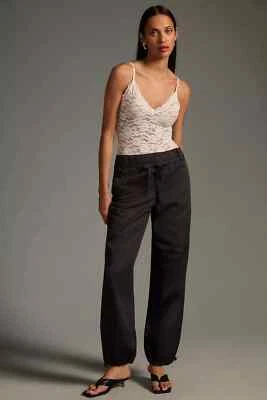 Pantalones de chándal de algodón Anthropologie Pilcro tiro bajo S gris $138 nuevos con etiquetas Foto 1 de 4