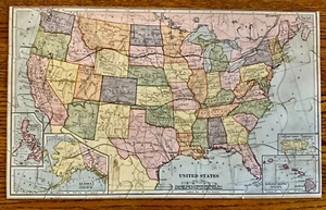 Vintage Parker Brothers USA Puzzle Karte mit Box - Bild 1 von 3