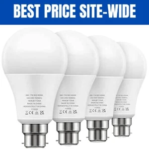 17W B22 LED Bulbs - 150W Equivalent, Cool White 6000K, 1600Lm, Energy Saving" - Picture 1 of 7