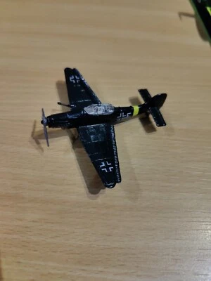 Vintage Zylmex Dyna Flites Die Cast Airplane -  Junkers JU 87 Stuka A101 -Damage - Image 1 of 4