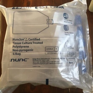 5 pak NUNC 159934 Cappuccio filtro cultura tessuto facile 225 cm2 (non sterile) - Foto 1 di 5