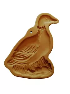 Keramik Mutter Gans mit Eiern braun Tüte Plätzchen Kunst Backform 1984 Hill Design - Bild 1 von 5