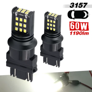 3157 White LED Light Bulbs for Reverse/Backup Brake-Tail Lamps - Picture 1 of 7