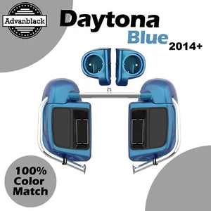 Daytona Blue Pearl Lower Vented Fairings for 14+ Harley Street Road Glide FLHR - Bild 1 von 19