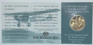 1997 Australia Kingsford Smith $1 Coin - Canberra 'C' Mintmark - Picture 1 of 1