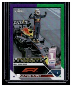 2023 Topps Chrome F1 #161 Max Verstappen Green Purple Parallel - Picture 1 of 2