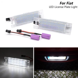 2x Weiß LED Kennzeichenbeleuchtung Für Fiat Punto Evo Doblo Multipla Croma - Bild 1 von 10