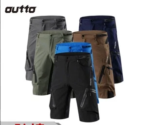 Herren Mountainbike Shorts Kurz Fahrrad Außen SPORTS Fahrrad Hose Wandern DE - Bild 1 von 16