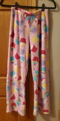 Pantalones de pijama Xhilaration rosa suave difuso para niña talla 14 Foto 1 de 4