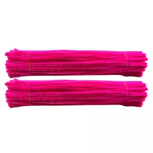 200Pcs Rich Maroon Craft Pipe Cleaners Craft Bulk Supplies 12inch x 6mm - Picture 1 of 6